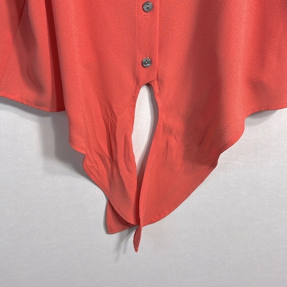 1. State Orange Tank Top with Front Tie size S - Picture 7 of 7